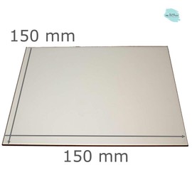 Fireproof fireplace glass, made to measure, oven glass for all sizes, 150 mm x 150 mm