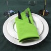 INFEI Solid Color Cotton Linen Blended Thin Dinner Cloth Napkins