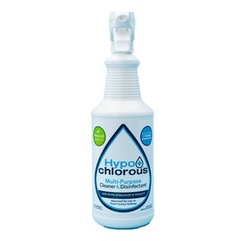 Hypo+Chlorous Hypochlorous 32oz Multi-Purpose Cleaner and Disinfectant, Nature's Germ Killer, Deodorizing, Bleach Free