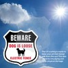 Beware Dogs Are Loose Invisible Fence 12 inch X 12