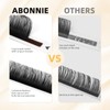 ABONNIE Classic Lash Extensions, Premium Cashmere Individual Lash Extensions, 0.05
