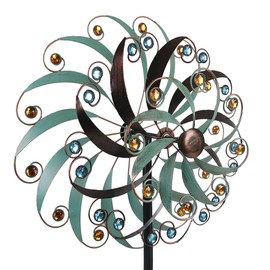 Stargarden Large Metal Wind Spinners for Outdoor, Metal Yard Art Wind Sculptures & Spinners for Yard and Garden Decorations (20x80 Inches)