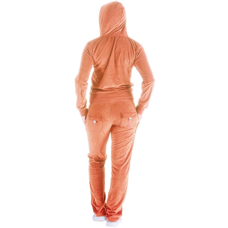 Conjunto de chándal para mujer, 2 piezas, trajes de terciopelo,