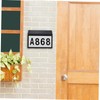 SHINEOFI 1pc Solar Address Sign Wall Mounted Number Lamp Outdoor