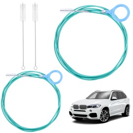 Morocket 4-Piece Cleaning Brush Set, Drain Brush 300 cm & 500 cm, Sunroof Cleaning Brush, Hose Brush, Car Cleaning Brush, Extra Long, Fridge Cleaning Set