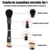 Cepillo De Maquillaje De Doble Cara 4 En 1 Cepillo