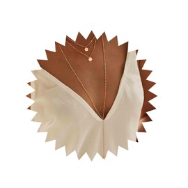 Yheakne Boho Layered Coin Necklace Gold Disc Coin Pendant Necklace Long Necklaces for Women Y Lariat Necklace Jewelry