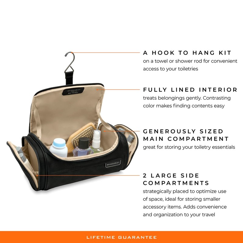 Briggs & Riley Executive Essentials Toiletries Set - Black