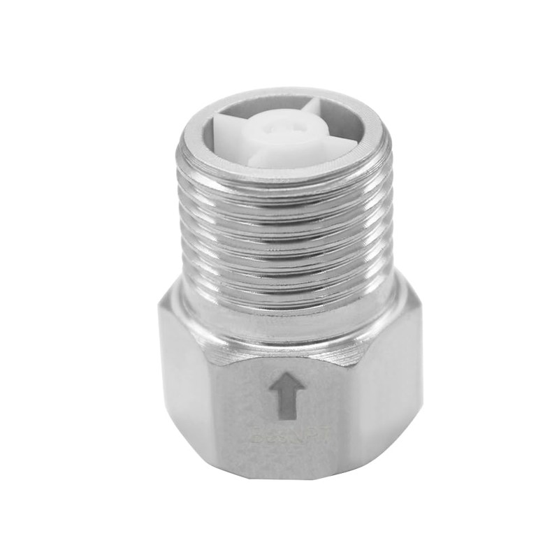BesNPT Stainless Steel 1/2" Female to 1/2" Male Check Valve