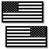 ShootingTargets7 American Flag Magnets Car Truck Black White Set USA