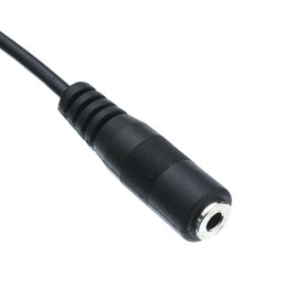CableWholesale 3.5mm Stereo Extension Cable, 3.5mm Male to Female Nickel Plated Connectors, 26 AWG, 3.5mm Audio Extension Cable, Black, 12 feet