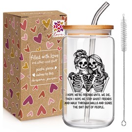 Gothic Friend Gifts for Women, Unique Birthday Friendship Gifts for Women Friend, Funny Long Distance Friendship Gift for Sister Bestie BFF, Ghost Friends