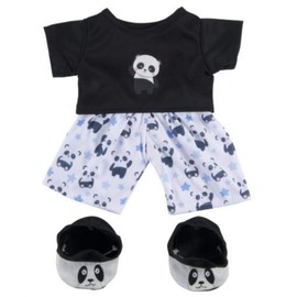Panda Pyjamas - 40 cm - Teddy Bear Outfit Clothing (Panda) - Teddy Bear Not Included