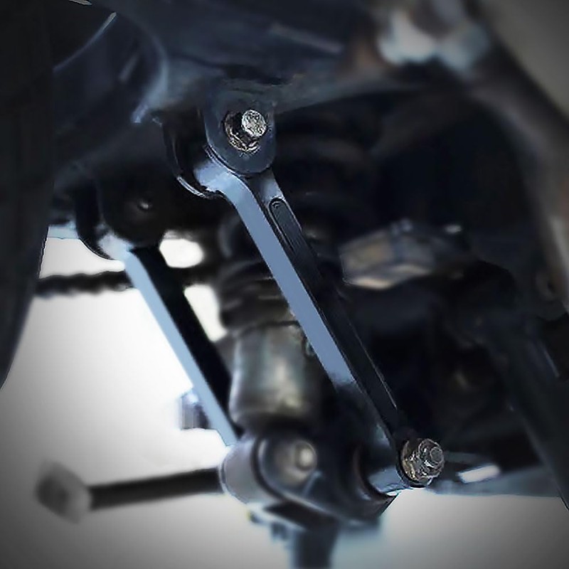 REARACE Motorcycle Lowering Link Kits Drop Links Suspension Accessories Black