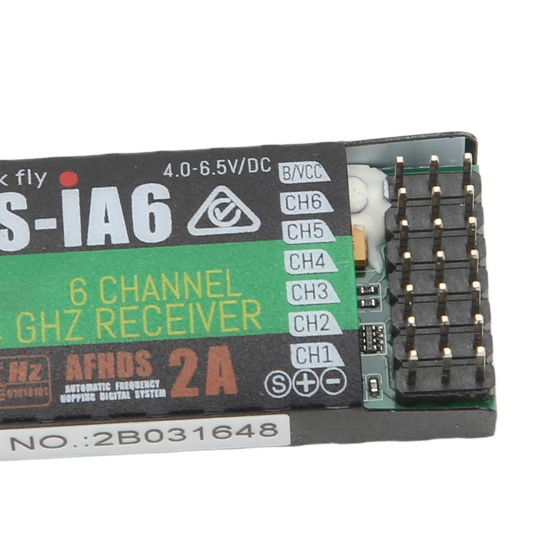 FS IA6 RC Receiver 2.4GHz 6 Channels with Dual Antenna