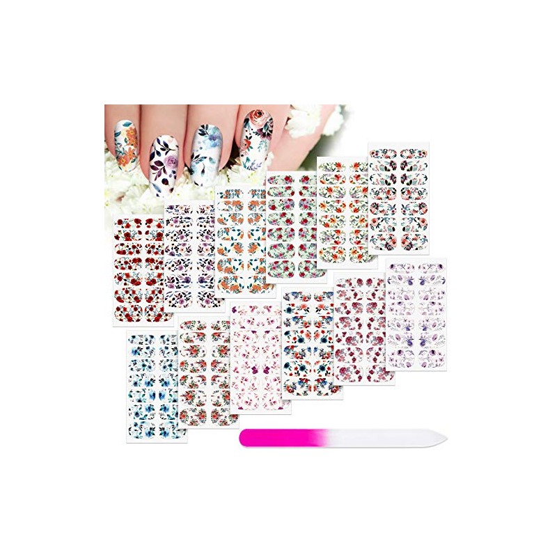 Maitys - 168 unidades, 12 hojas, pegatinas de esmalte de