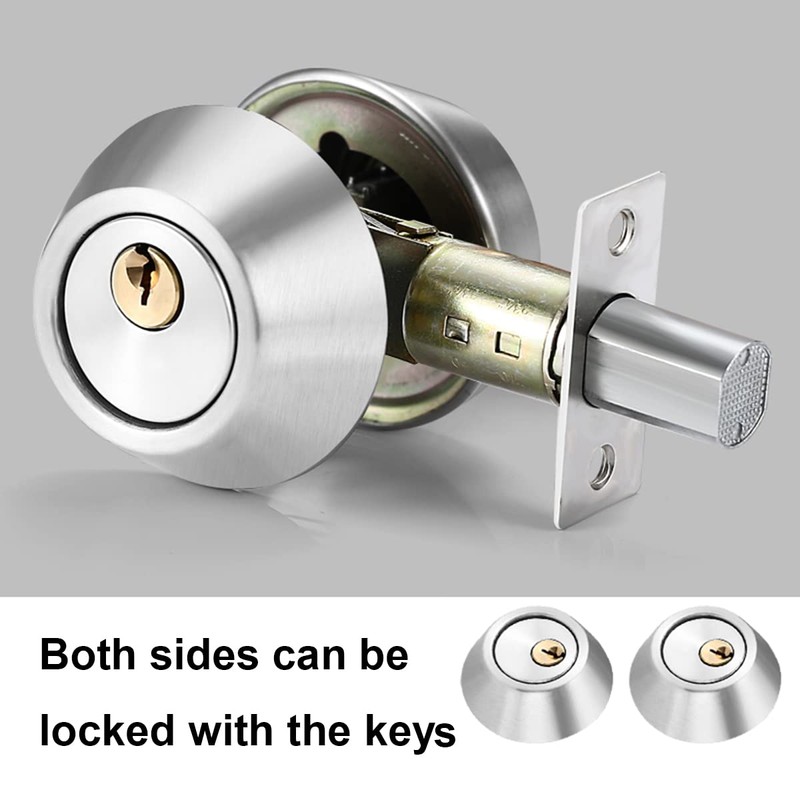 MINETCARE Bilateral Lock, Cylinder Security Lock with Keys on Both