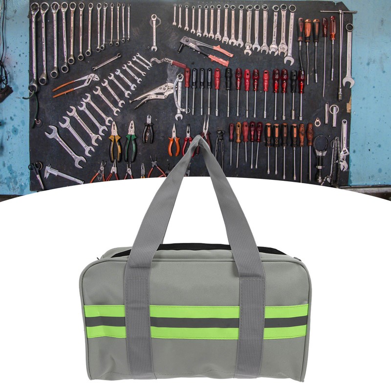 Tool Bag Wide Mouth Oxford Cloth Large Capacity with Reflective