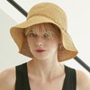 Daks (신세계강남점)DBHE4E913W3 DAKS HATVictoria 빅토리아 네츄럴 브라운 DD장식 라피아 플로피햇