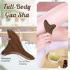 2 Pcs Body Gua Sha Massager, Wooden Massage Accessories for