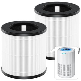 D09 Replacement Filter Compatible with Tailulu D09 Air Purifiers for Home Large Room Up to 1500 Sq Ft, 3-in-1 True H13 HEPA Filter, 2 Pack