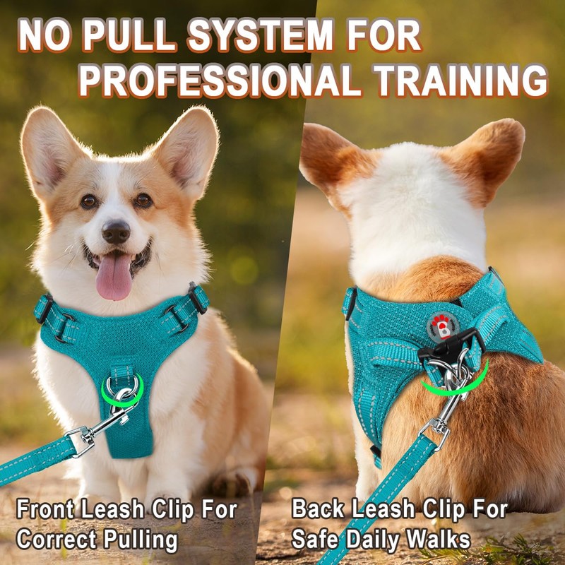 Dog Harness Step in Dog Vest Harness, Reflective Adjustable Puppy