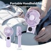 Leimaq Handheld Mini Fan, Handheld/Neck/Desk 3 in 1 Small Portable