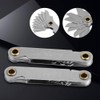 Marhynchus 2pcs Imperial Thread Gauge 55°+Metric60° Stainless Steel Screw Step
