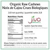 Jiva Organics Raw Organic Cashews (Whole) 2 Pound Bag