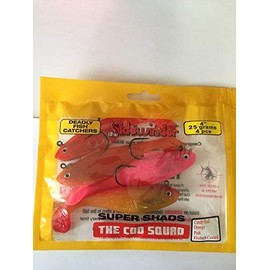 SIDEWINDER LURES SUPER SHADS THE COD SQUAD 4" (4 PCS)