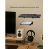 NOTMBESTM Universal Wall Mount Storage Organizer for Keyboard, (Black)