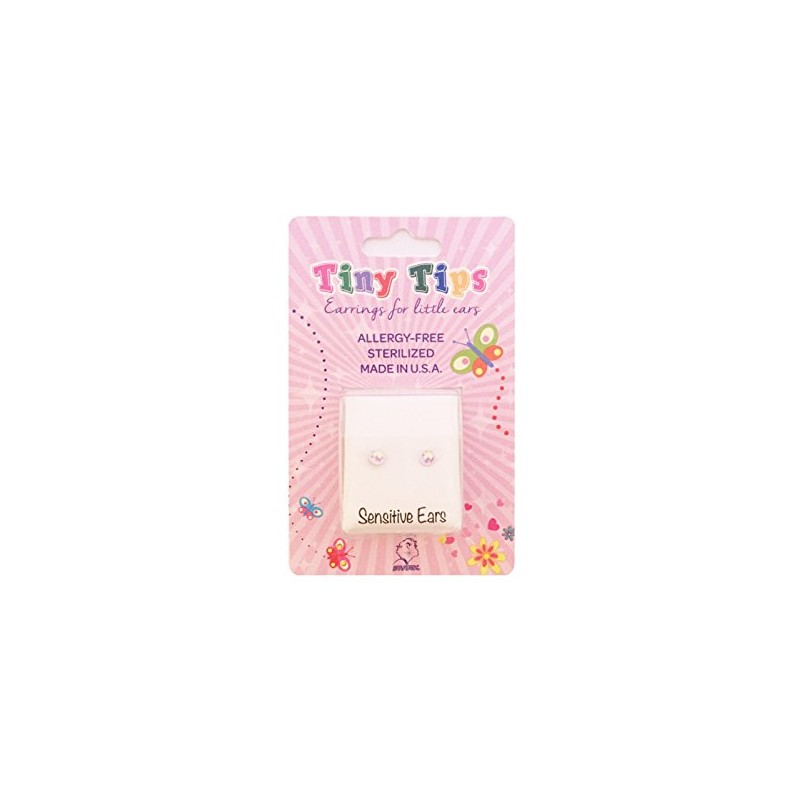 Studex Tiny Tips 4mm AB Crystal Ball Stainless Steel Childrens