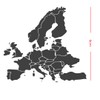 Generisch Europa Compass Sticker (RPT 53) (9 cm, Dark Grey