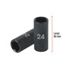 Truper D-7324-ML, Dado largo impacto de 24 mm, 6 puntas,
