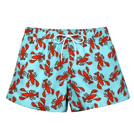 vxsvxm - Traje de baño para Hombre de Secado rápido con Forro de Malla y Bolsillos Laterales, Azul Langosta, Large