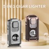 MEIRUBY 5-in-1 Butane Torch Lighter, Refillable Jet Flame Cigar Lighter