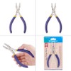 Benecreat Plastic Mouth Pliers, Jewelry Pliers, Stainless Steel, Craft Tools,