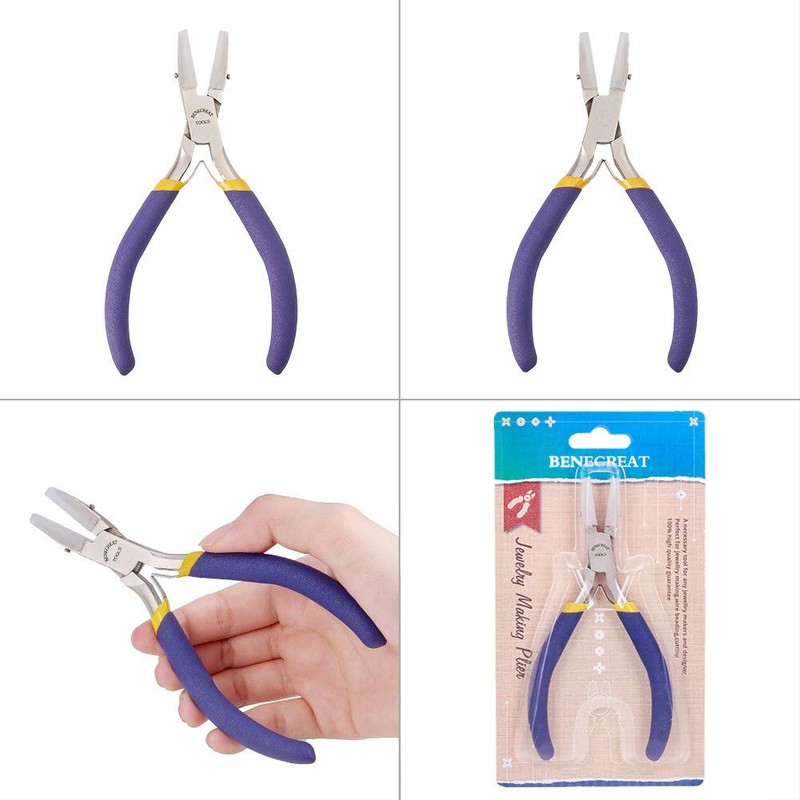 Benecreat Plastic Mouth Pliers, Jewelry Pliers, Stainless Steel, Craft Tools,