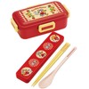 Skater CCS3SAAG-A Swimmer Strawberry Chopsticks & Spoon Set, 7.1 inches