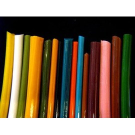 Devardi Glass Boro Rods, COE 33, Mixed Colors, 5 lbs borosilicate solid glass rods