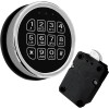 MOUNT Gun Safe Lock Replacement Electronic Chrome Keypad with Swing