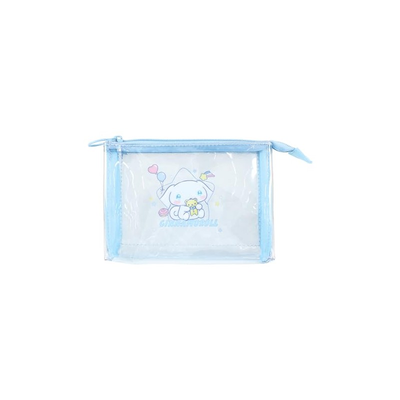 Tees Factory Sanrio SR-5544211CR Clear Mesh Pouch, Namida Amaenbon/Cinnamoro