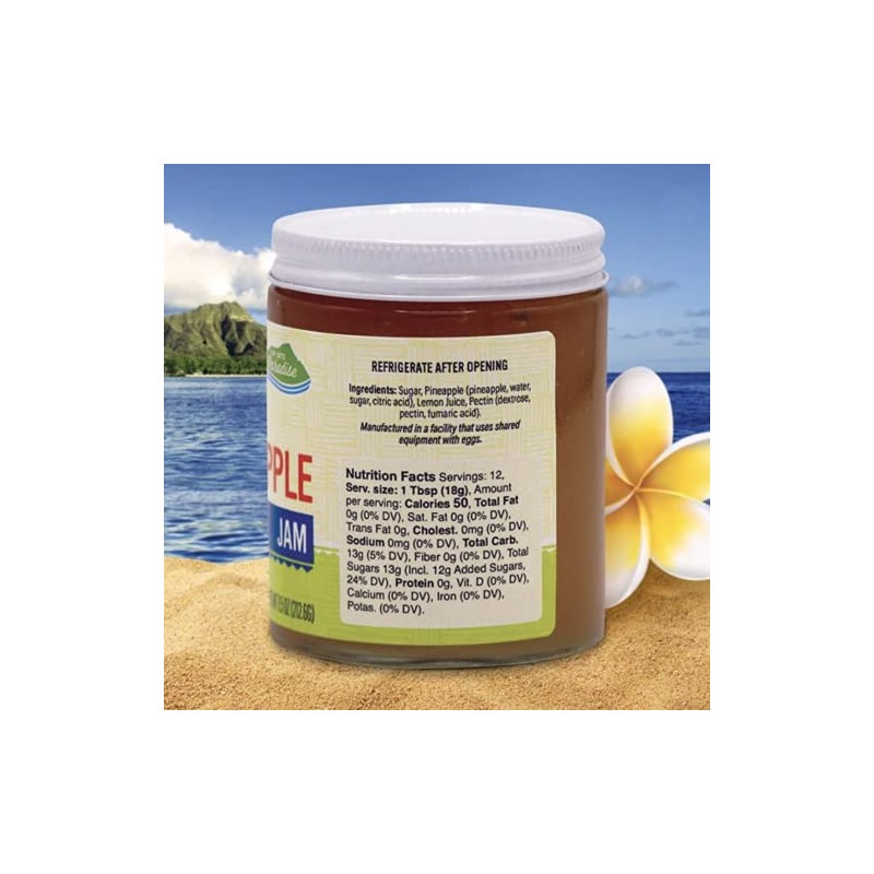 Dip Into Paradise Gourmet Pineapple Jam, Made in Hawaii, Dip