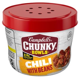 Campbell's Chunky Chili with Beans, 15.25 oz. Microwavable Bowl