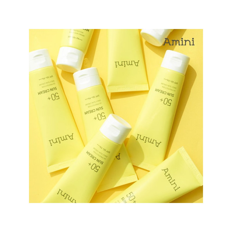 Amini 아미니 데일리 저자극 수분 콜라겐 선크림 50ml(SPF50+) Amini Daily