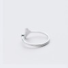 niumanery 925 Sterling Silver Solid Ring Exquisite Whale Tail Plain