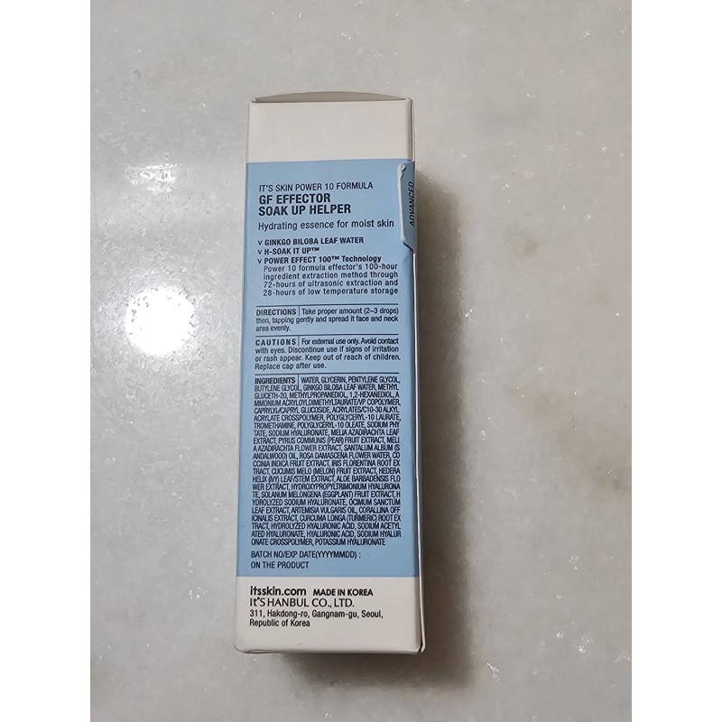 It's skin Power 10 Formula GF Effector Soak Up Helper