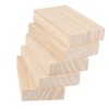 LEXININ 10 PCS Unfinished Wood Blocks, 5 x 3 x