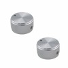 Ruiwaer 2pcs Silver Aluminum 30 * 17MM knob Cap Potentiometer