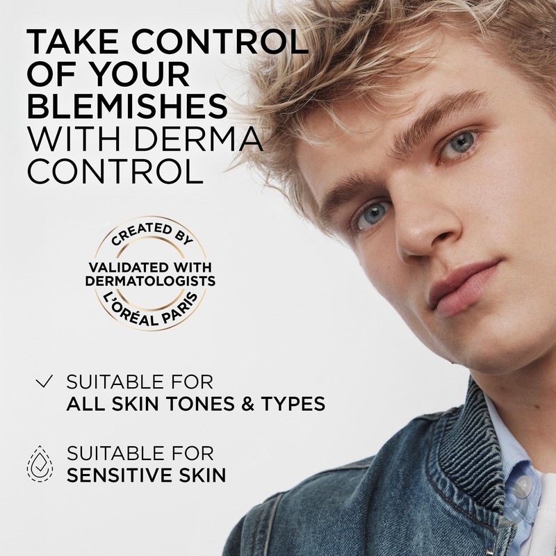 L'Oréal Men Expert Derma Control Anti-Blemish Serum, Smooth & Hydrated
